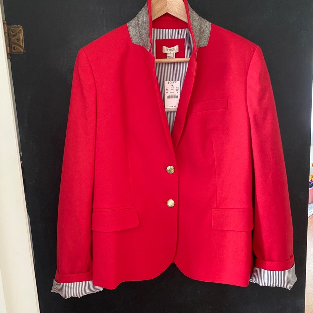J. Crew women’s red blazer